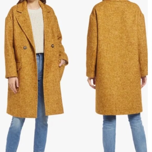 EUC Madewell Averdon Coat in Bouclé Boucle Fabric Sz XXS - Picture 3 of 8